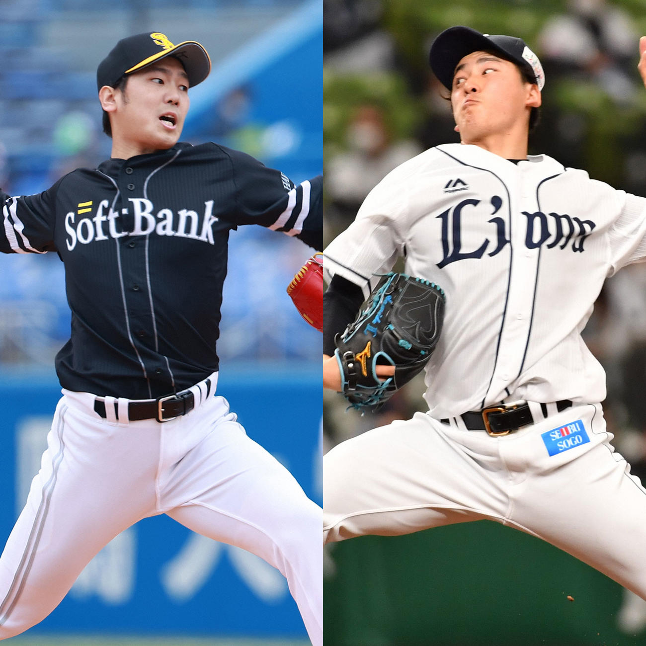 ソフトバンク石川柊太と西武隅田知一郎