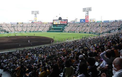 9月13日 阪神vs広島 甲子園球場 SMBCシート 1塁側 通路から