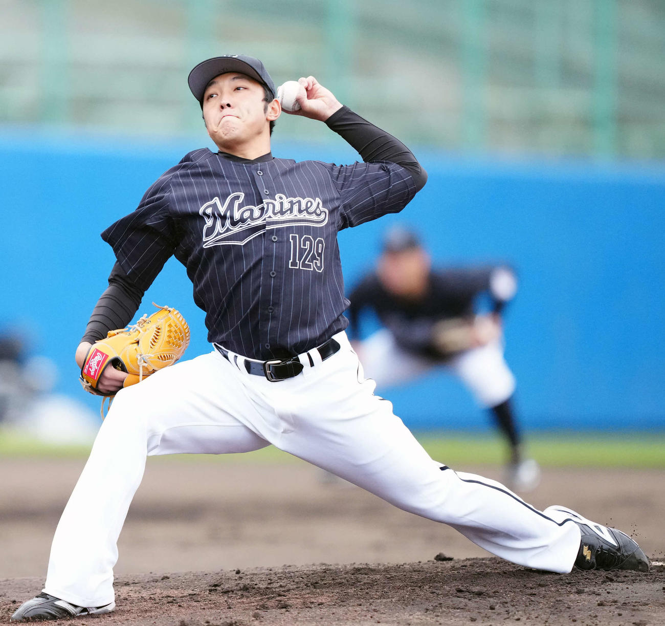 ロッテ佐藤奨真（2022年2月20日撮影）