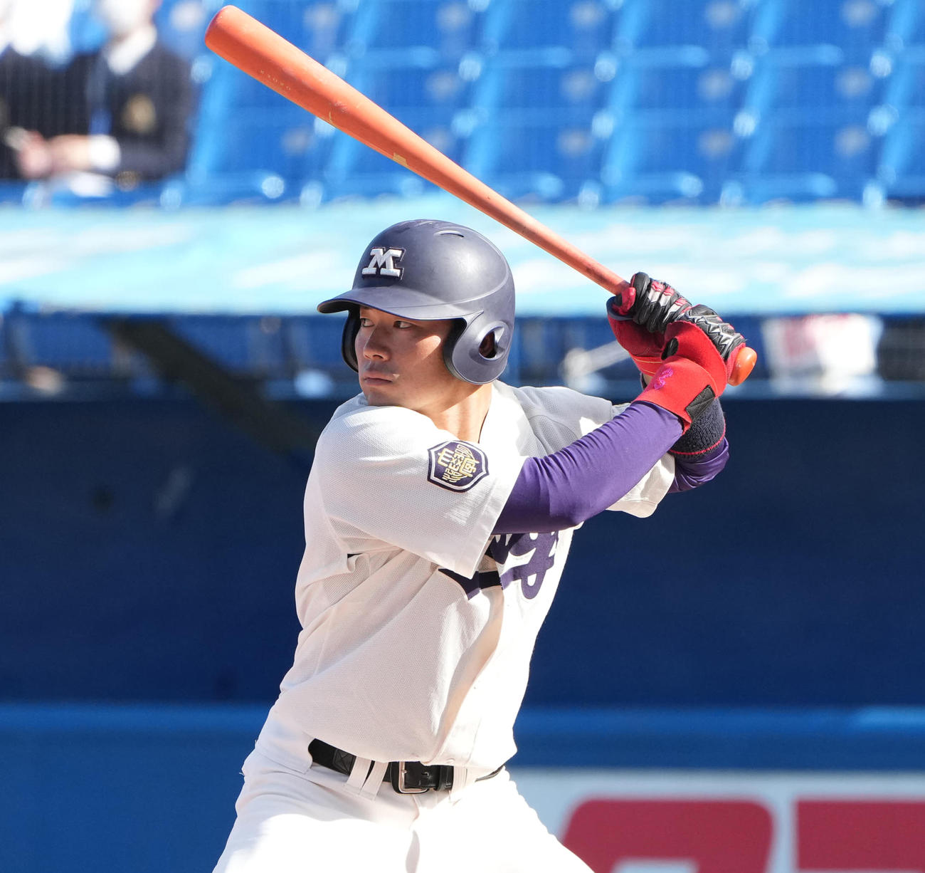 明大・村松開人（2021年10月撮影）