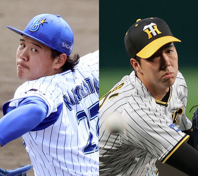 先発予定のDeNA上茶谷大河と阪神青柳晃洋