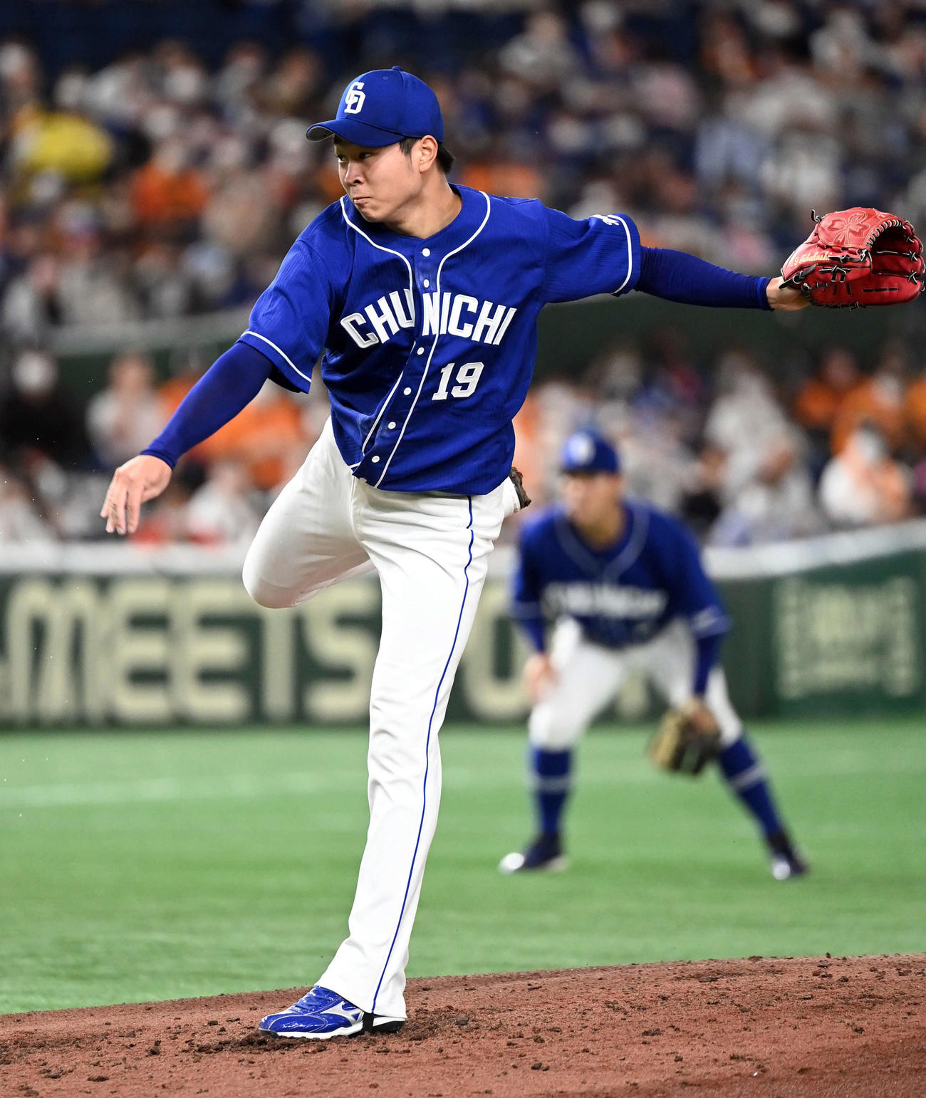 巨人対中日　中日の先発高橋宏（撮影・たえ見朱実）