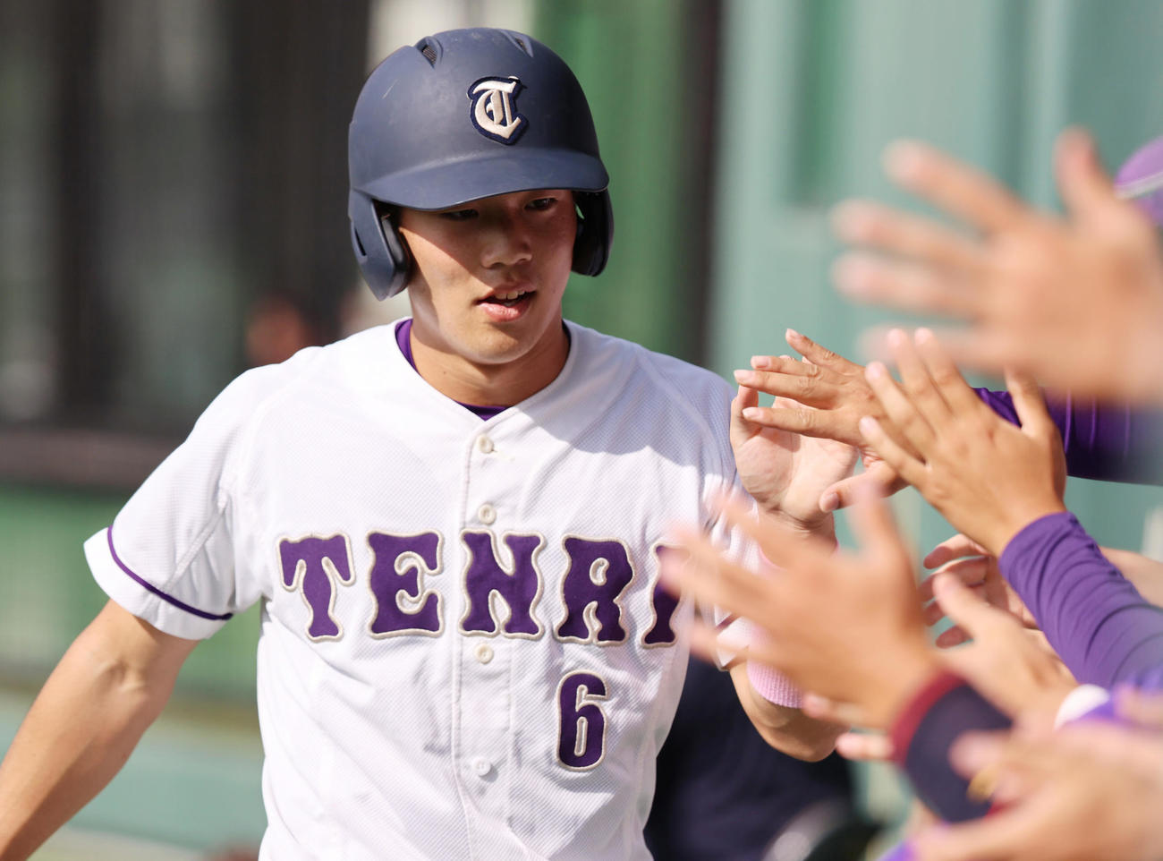 天理大・友杉篤輝（2021年11月1日撮影）