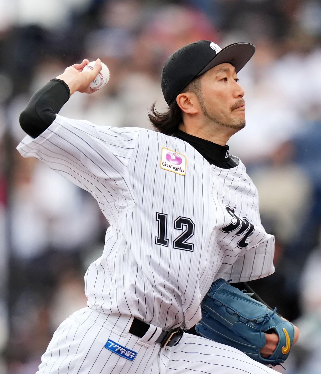 ロッテ石川歩（2022年5月7日撮影）