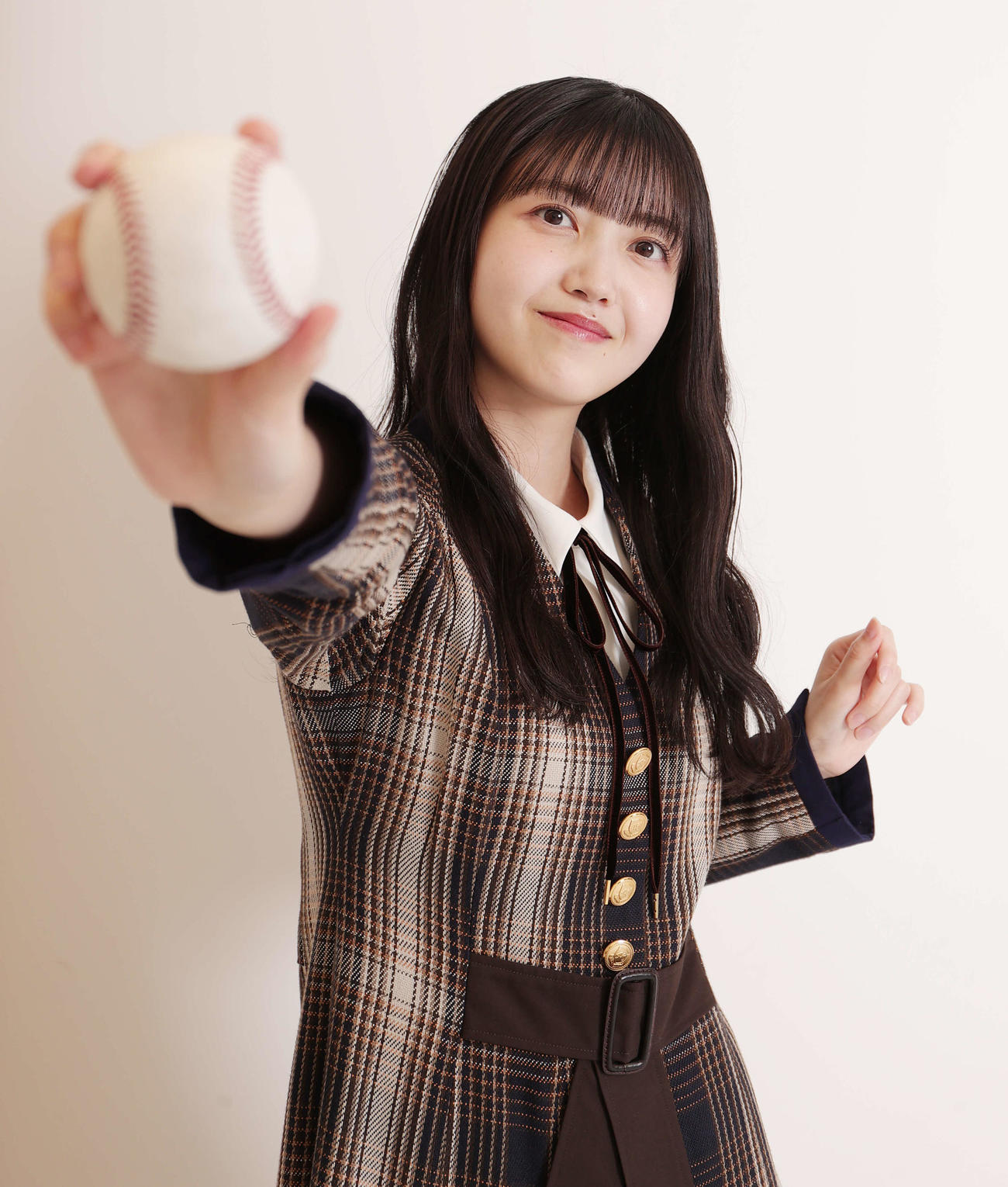 楽天についての熱い思いを語ってくれた乃木坂46の久保史緒里（撮影・野上伸悟）