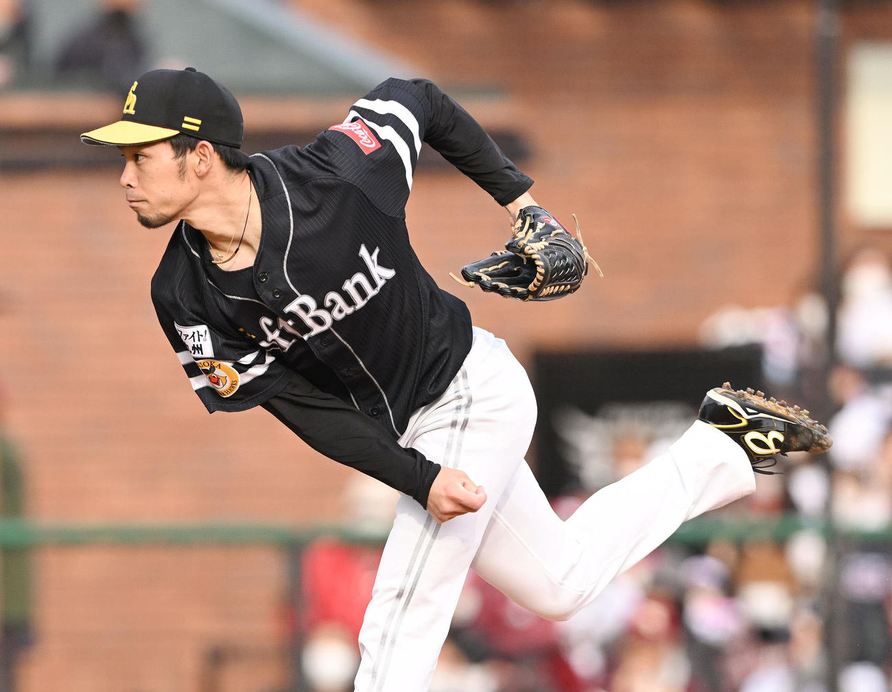 ソフトバンク又吉克樹（2022年4月30日撮影）