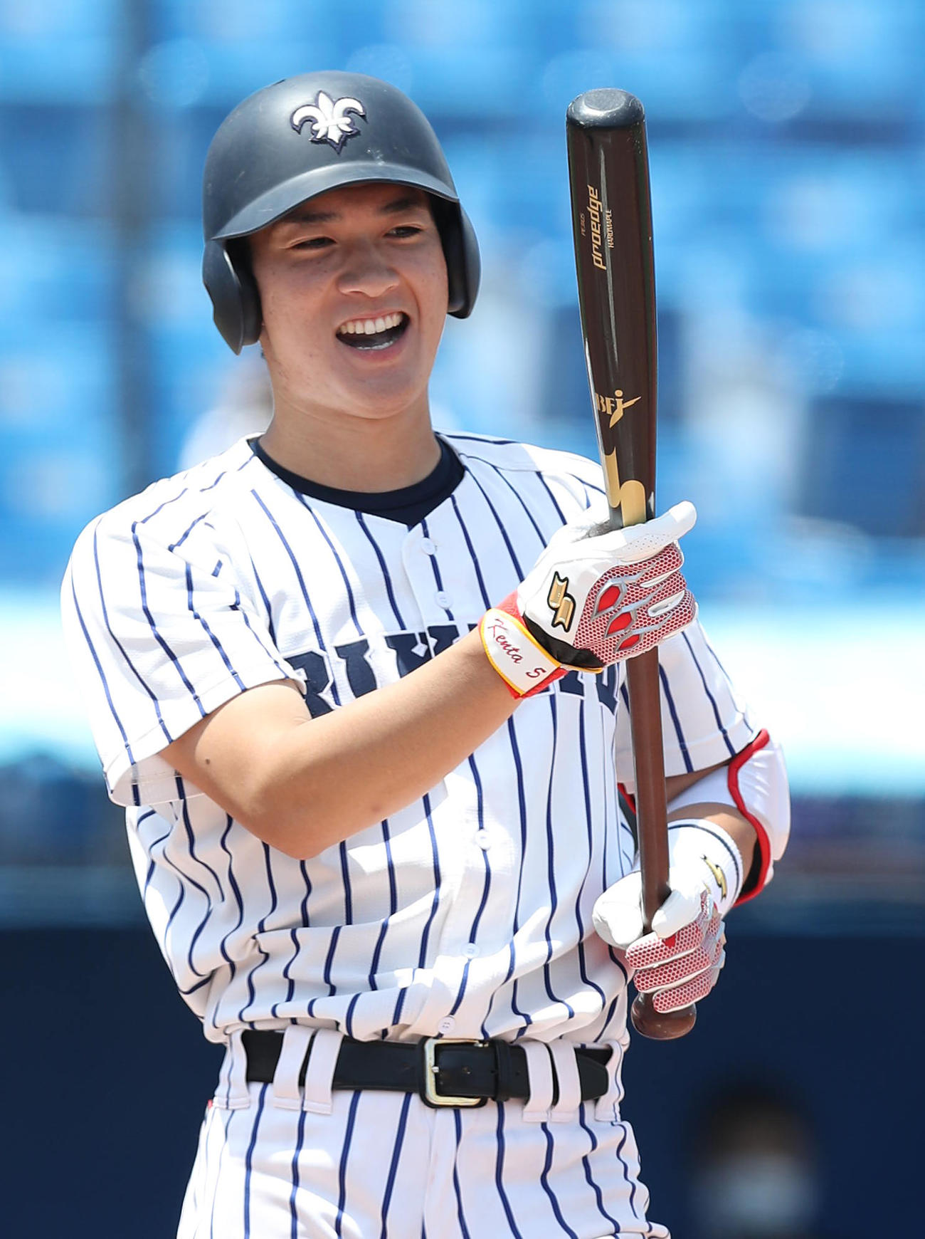 阪神が今秋のドラフト上位候補にリストアップした立大・山田健太