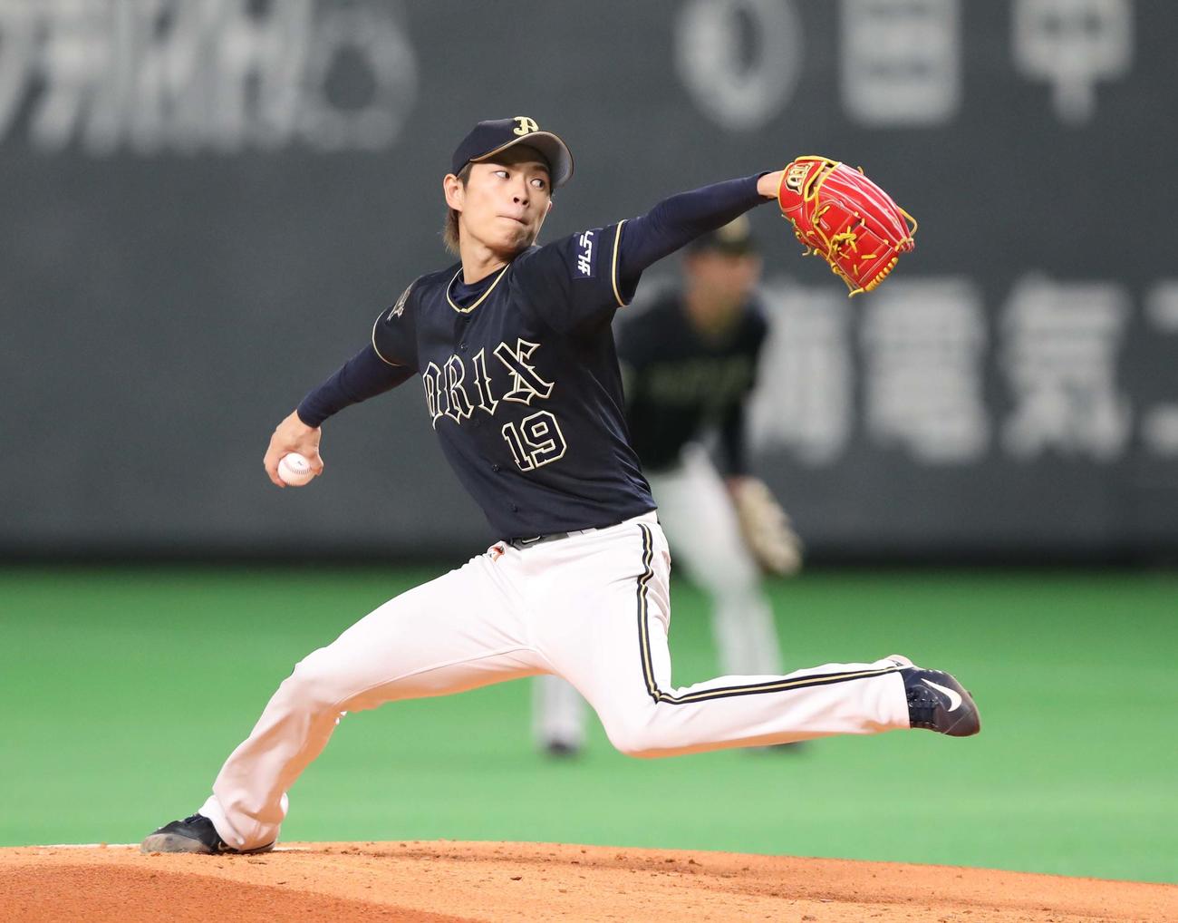 オリックス山岡泰輔（2022年5月10日撮影）