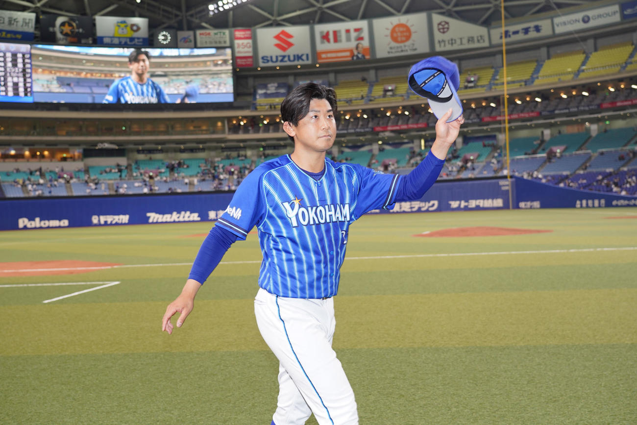 中日対DeNA　完封で今季初勝利の今永（撮影・森本幸一）
