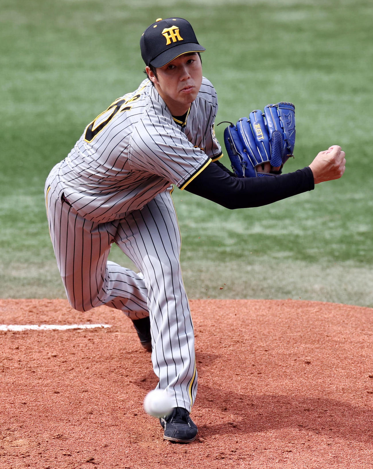 阪神青柳晃洋（2022年5月14日撮影）