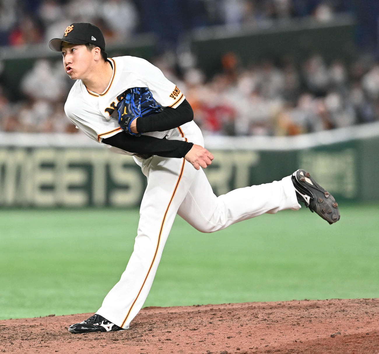 巨人対広島　9回途中からマウンド上がった巨人大勢（撮影・たえ見朱実）