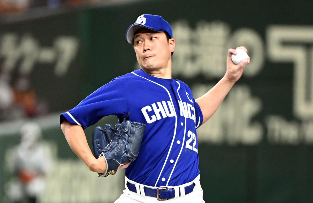 中日大野雄大（2022年5月13日撮影）