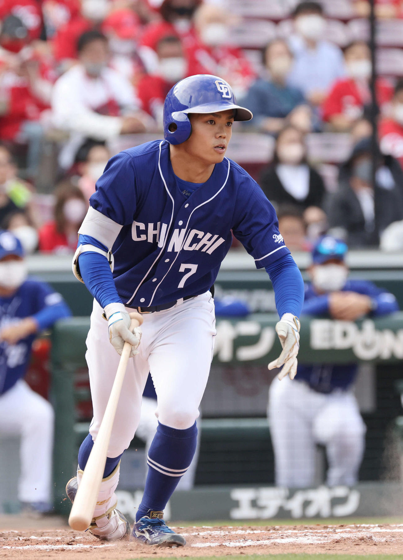 広島対中日　9回表中日無死、根尾は一ゴロ（撮影・加藤孝規）