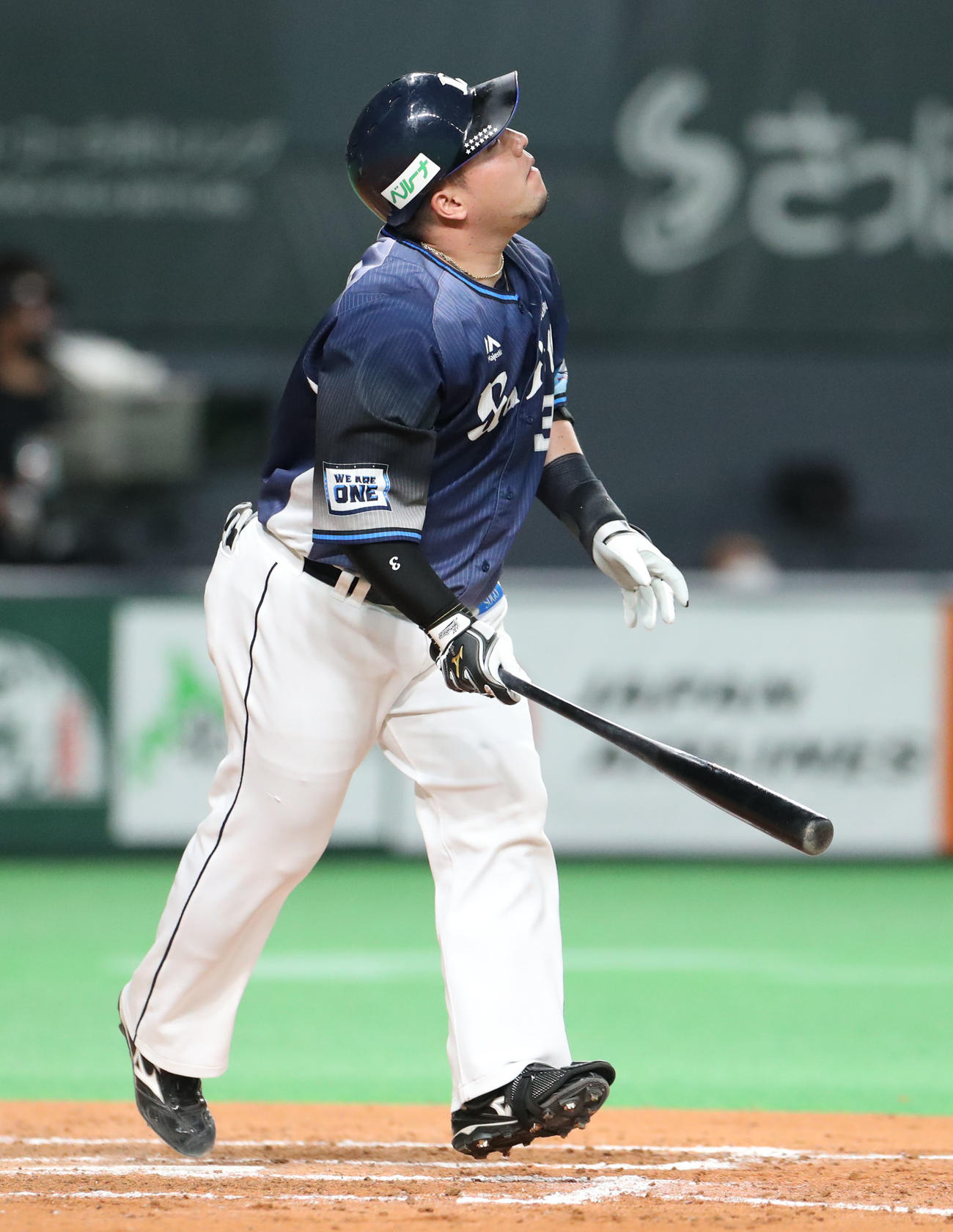 日本ハム対西武　9回表西武2死、山川は二飛に終わる（撮影・佐藤翔太）