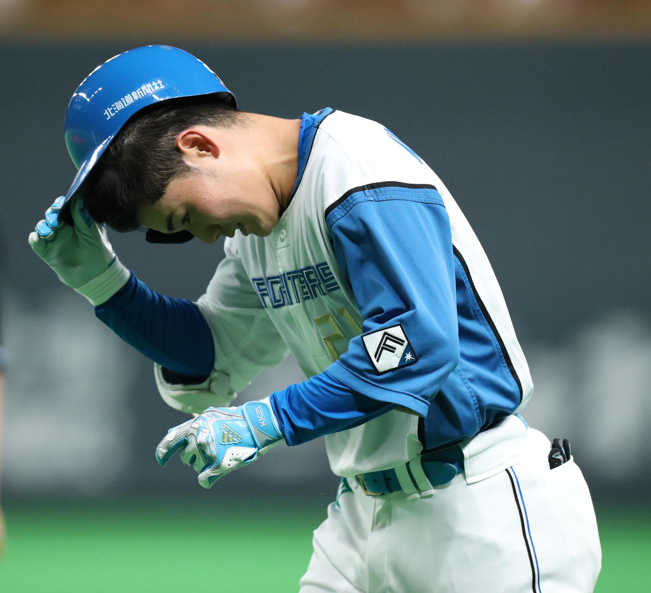 日本ハム対西武　9回裏日本ハム無死、清宮は一ゴロに終わる（撮影・佐藤翔太）