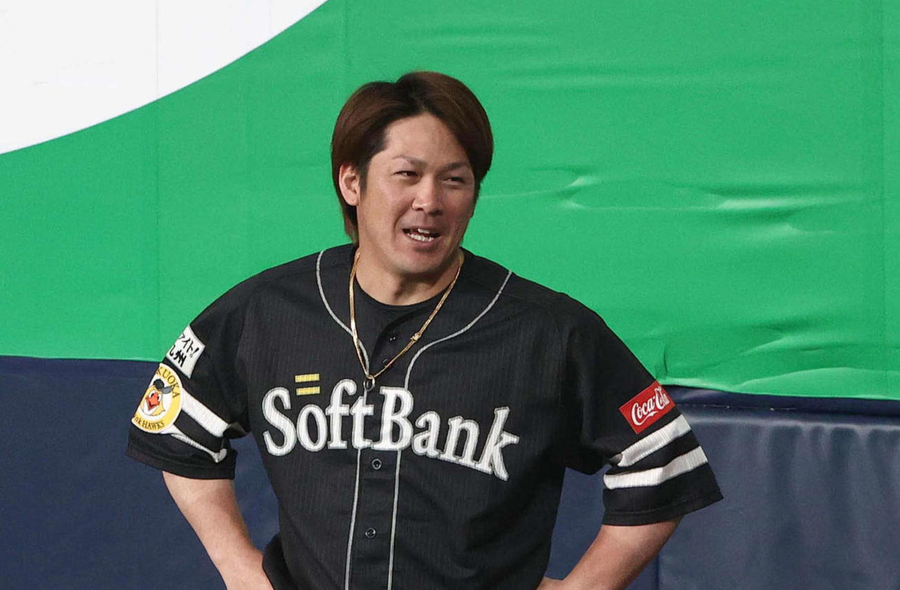 ソフトバンク甲斐拓也（2022年4月19日撮影）