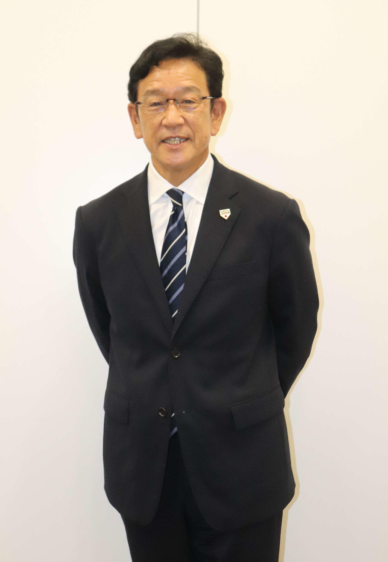 プロ野球をどうチェックしているのか、考えを披露した侍ジャパン栗山監督（撮影・古川真弥）
