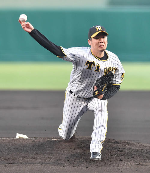 阪神対楽天　阪神先発の西勇（撮影・岩下翔太）