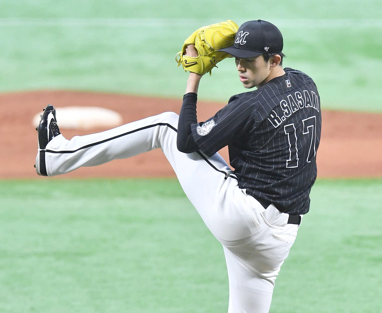 ロッテ佐々木朗（2022年5月20日撮影）