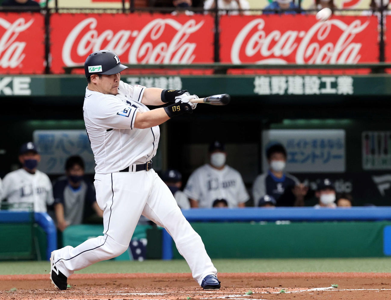 中村はソロ本塁打を放つ（2022年5月14日撮影）