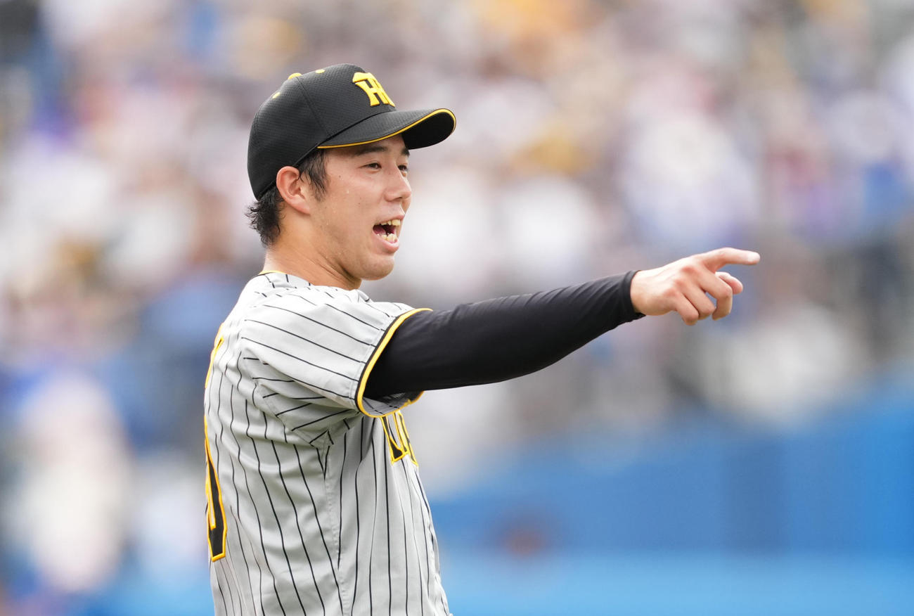 阪神青柳晃洋（2022年5月14日撮影）