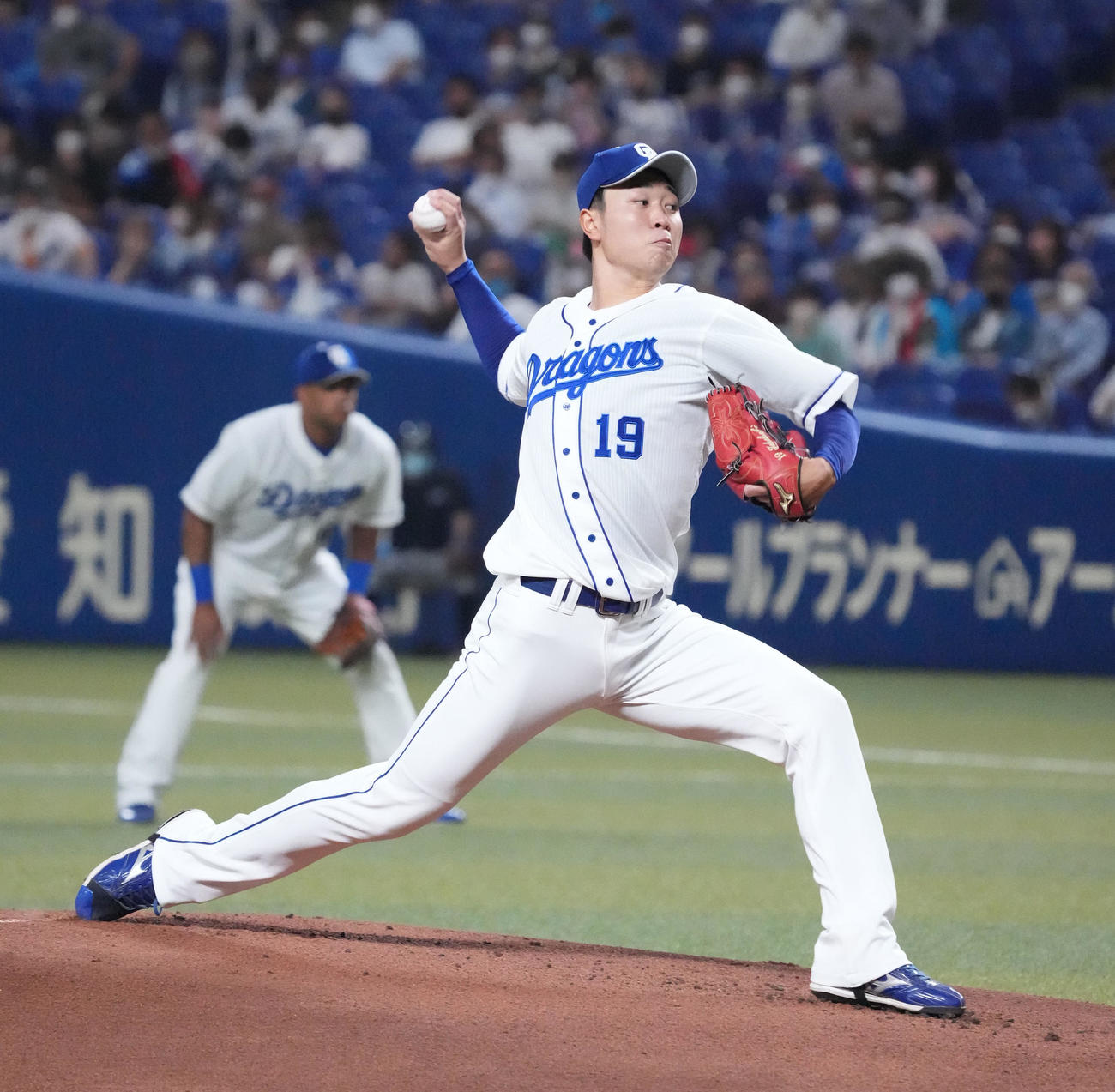 中日対西武　中日先発の高橋宏（撮影・森本幸一）