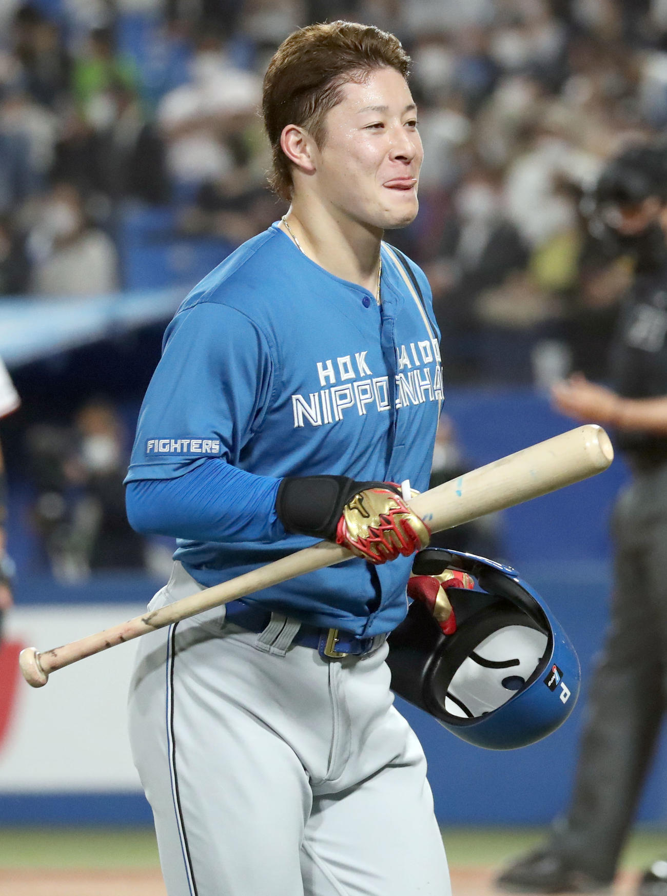 ヤクルト対日本ハム　7回表日本ハム無死、吉田は三振に終わる（撮影・佐藤翔太）
