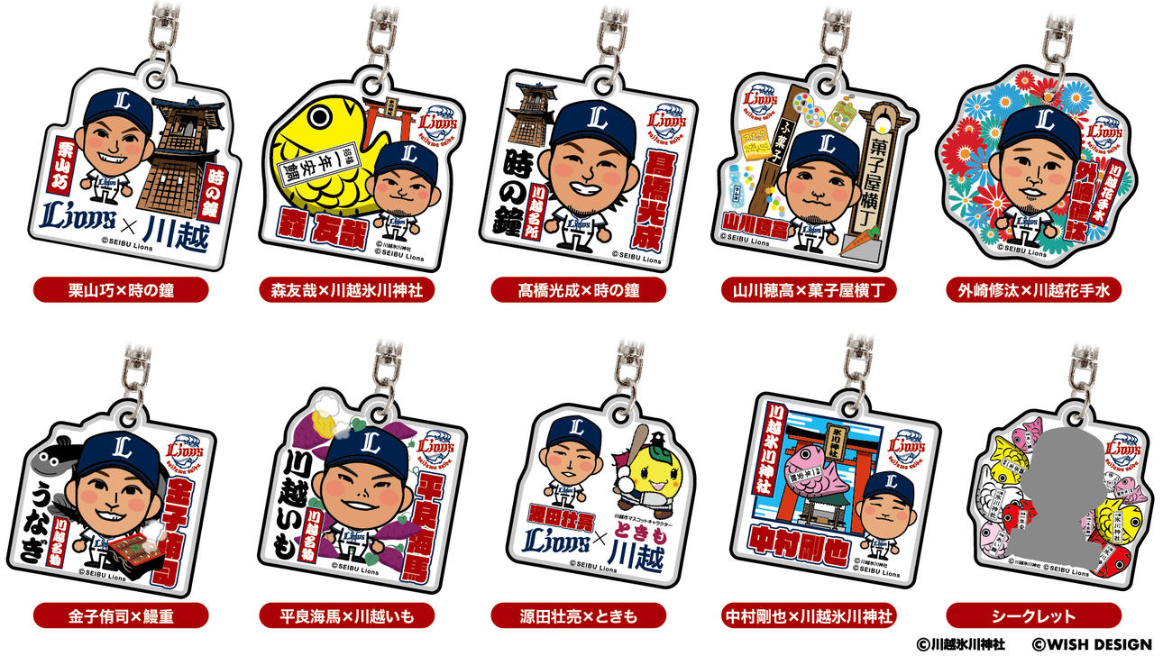 西武が川越市とコラボし販売されるガチャ（球団提供）