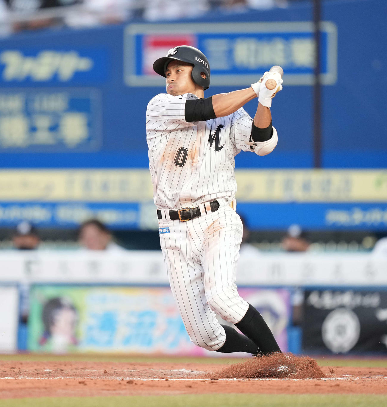 ロッテ荻野貴司（2021年9月撮影）