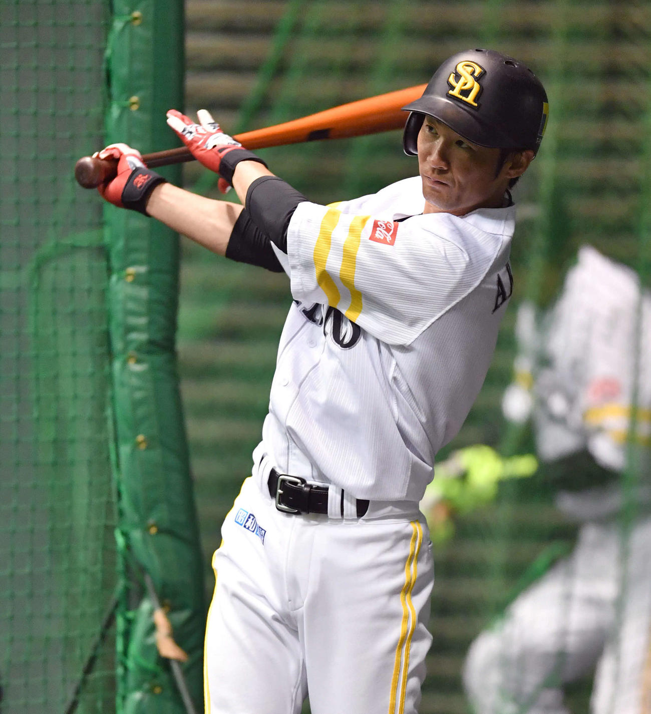 ソフトバンク明石健志（2021年2月撮影）