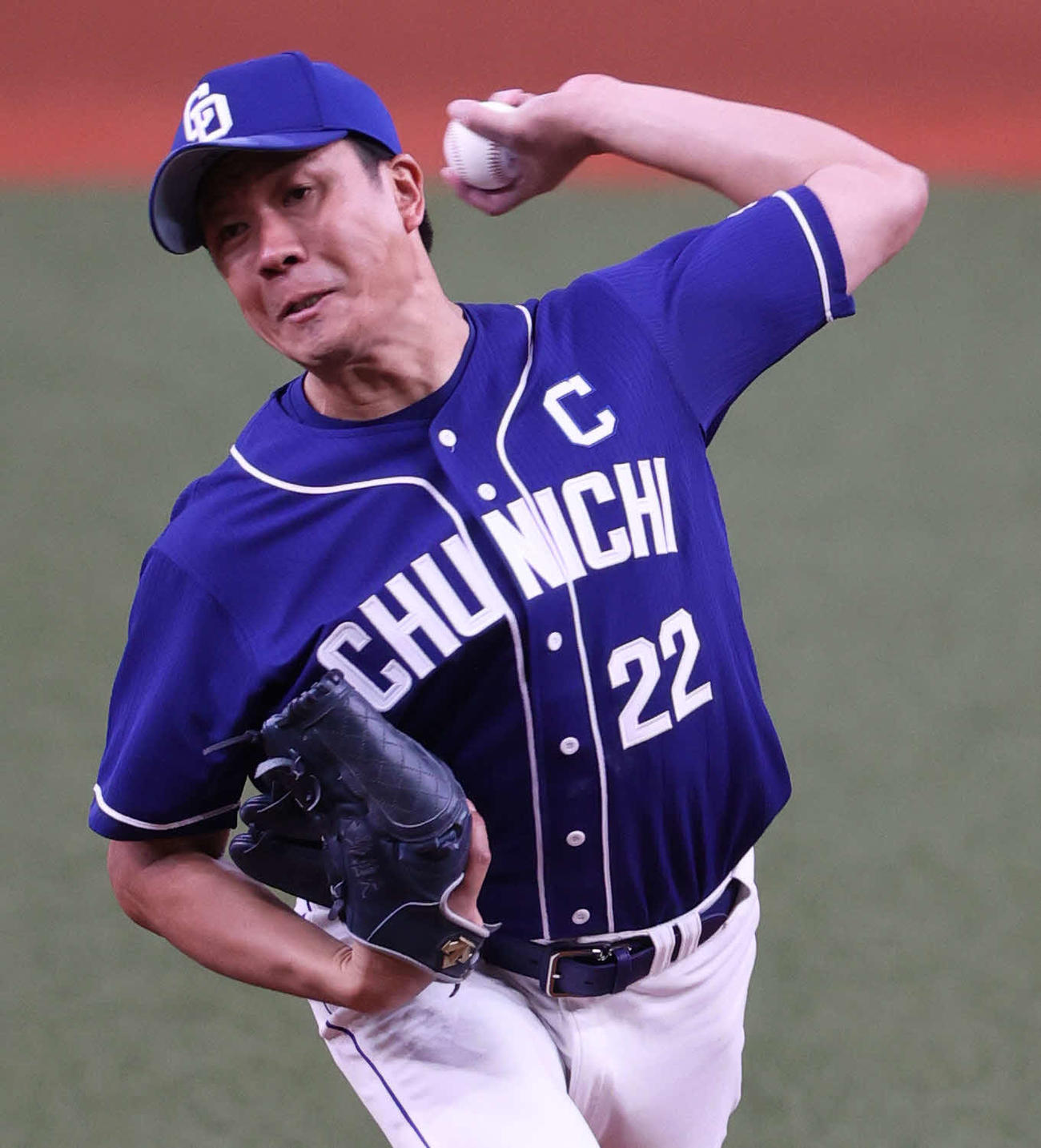 オリックス対中日　9回1失点完投で3勝目を挙げた中日大野雄（撮影・上山淳一）