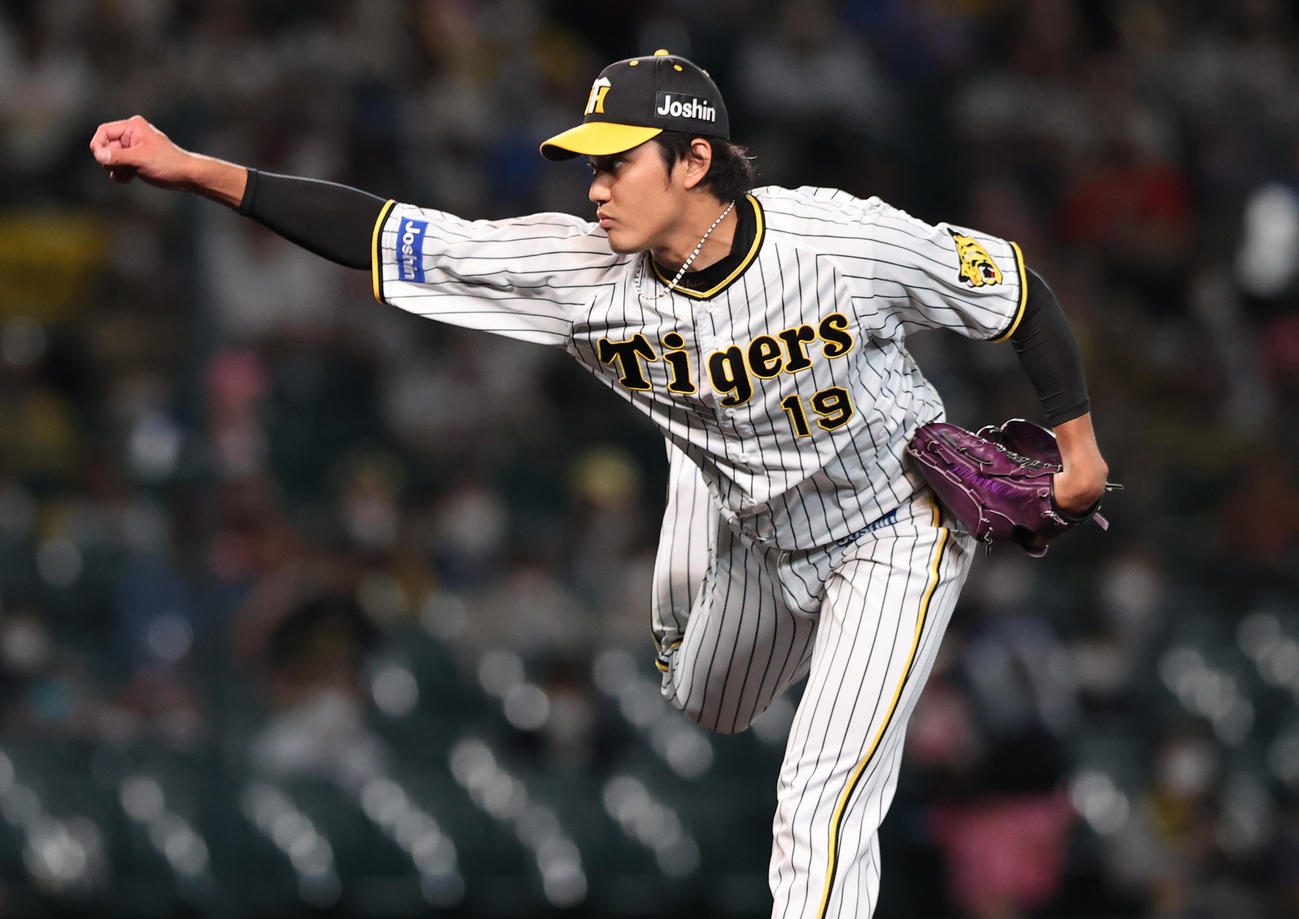 阪神対西武　9回、4番手で登板の阪神藤浪（撮影・上山淳一）