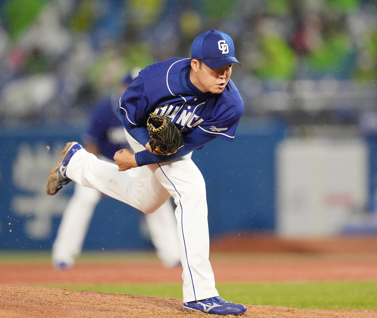 5月12日ヤクルト戦でプロ初登板を果たした中日上田洸太朗