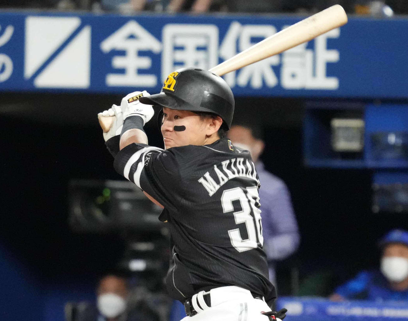 ソフトバンク牧原大（2022年5月25日撮影）