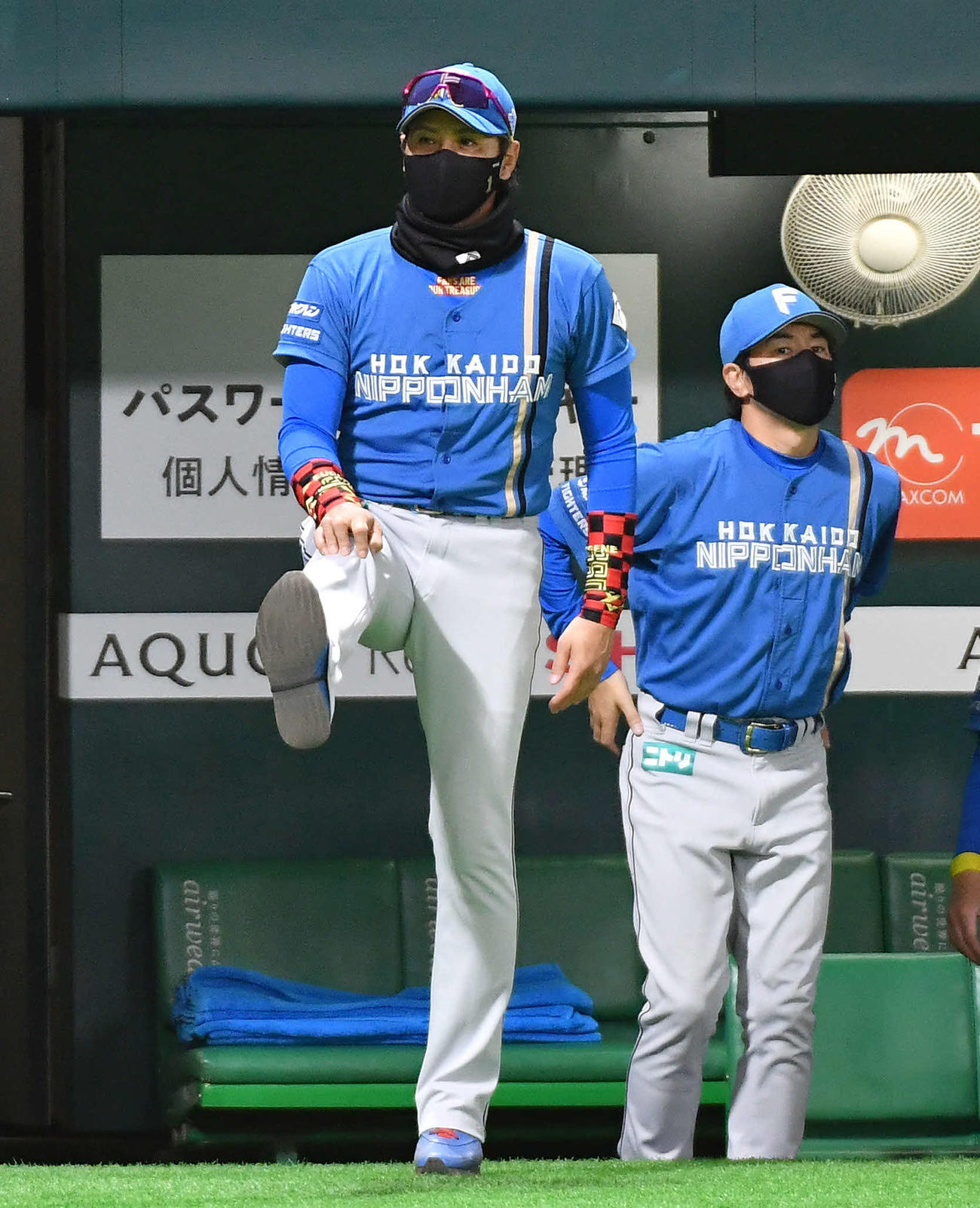 ソフトバンク対日本ハム　6回裏ソフトバンク1死三塁、甲斐に中前適時打を打たれた場面で投手交代へ向かう新庄監督（撮影・岩下翔太）