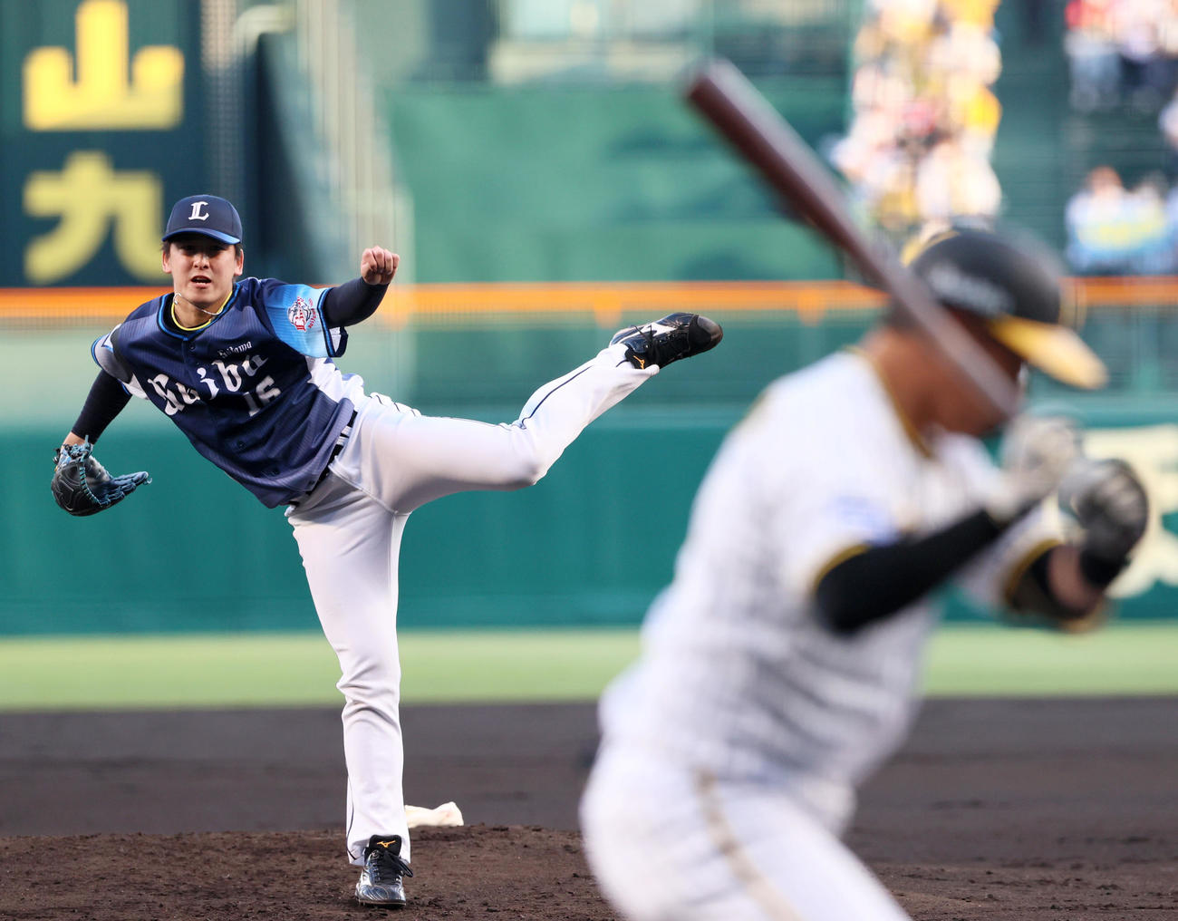 阪神対西武　西武先発の隅田（撮影・上山淳一）