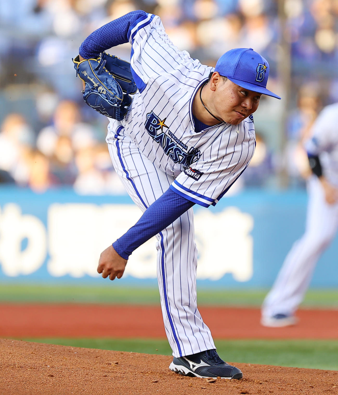 DeNA対オリックス　DeNA先発の浜口（撮影・垰建太）