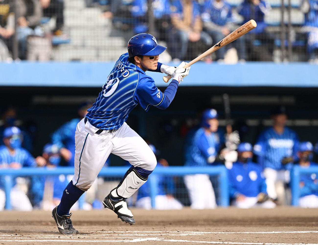DeNA知野直人 （2022年3月11日撮影）