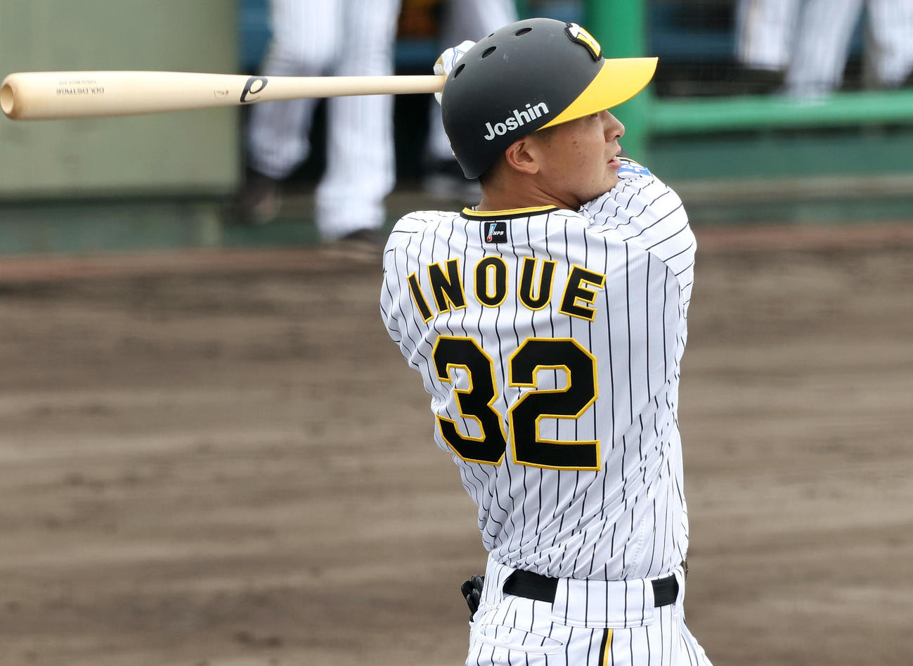 阪神井上広大（2022年4月27日撮影）
