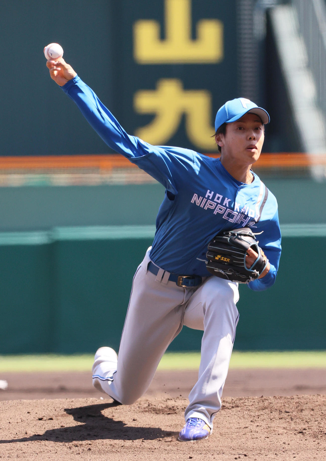 阪神対日本ハム　日本ハム先発の杉浦稔大（撮影・上山淳一）