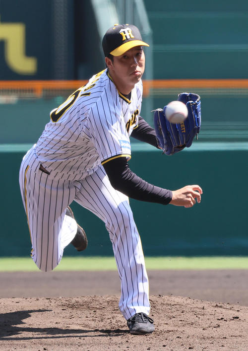 阪神対日本ハム　神先発の青柳（撮影・上山淳一）