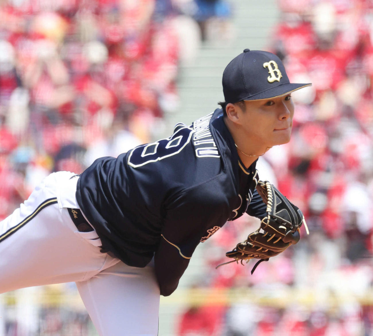 オリックス先発の山本由伸（撮影・加藤孝規）