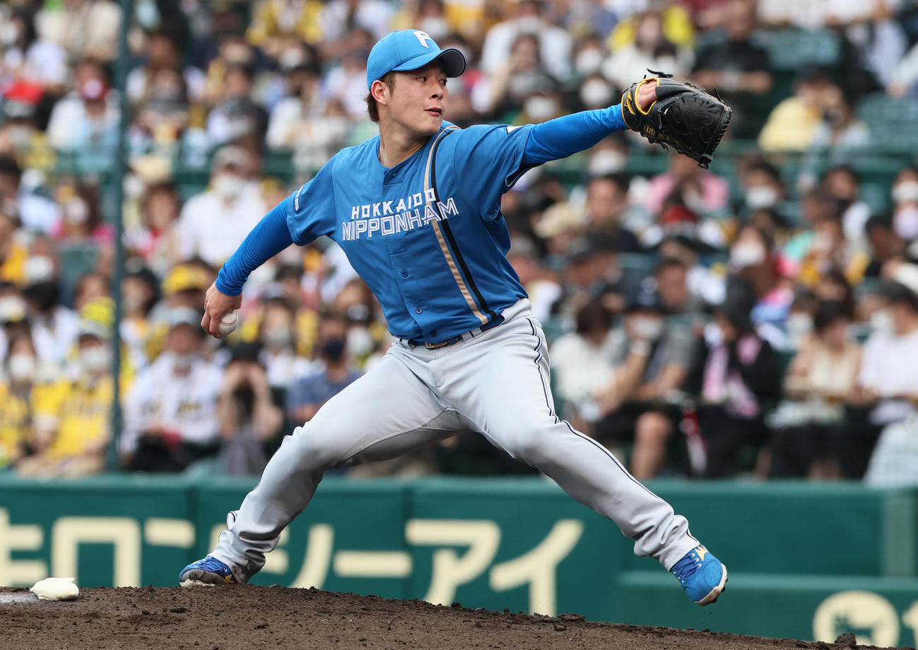 阪神対日本ハム　日本ハム先発の吉田輝星（撮影・上山淳一）