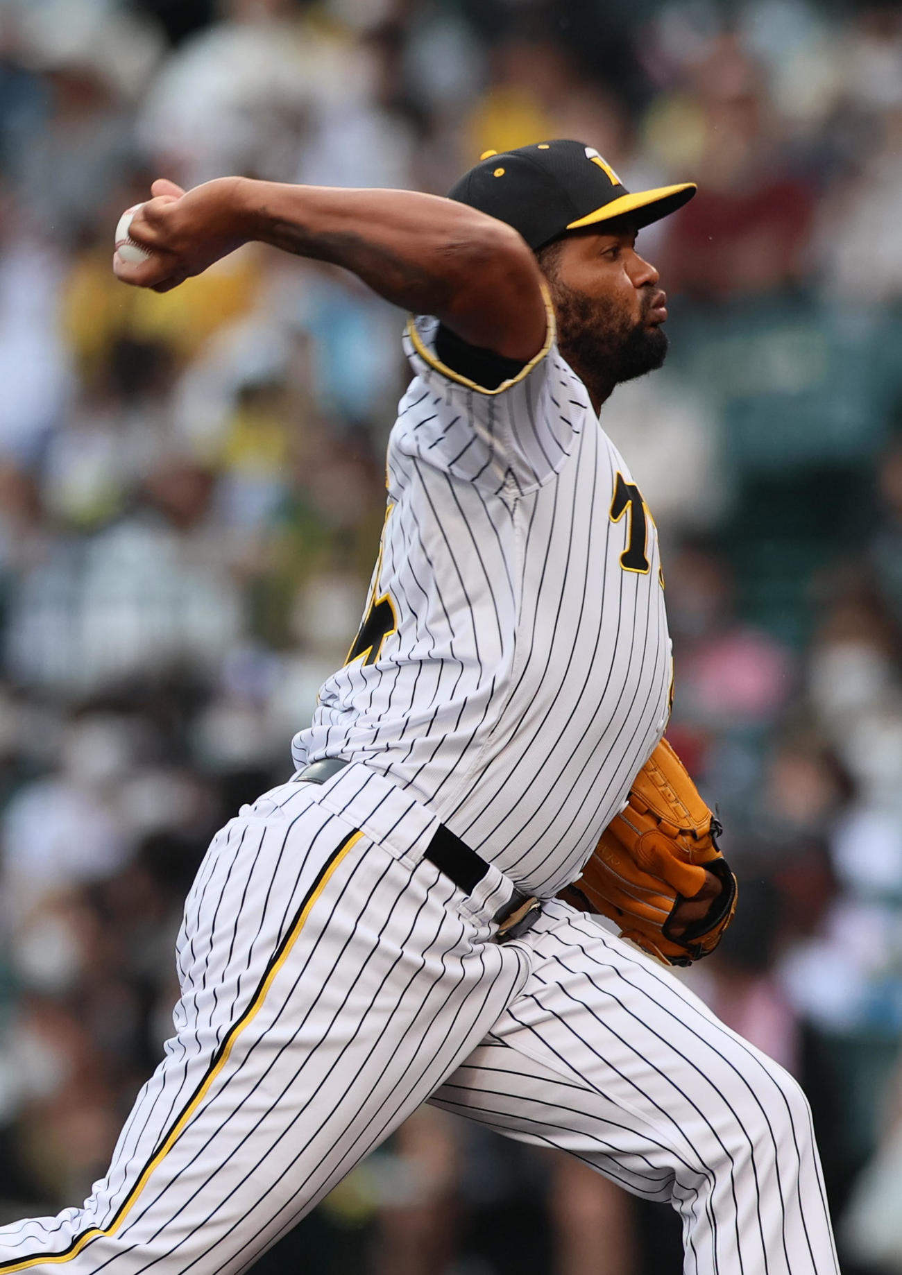 阪神対日本ハム　7回に阪神アルカンタラが登板する（撮影・上山淳一）