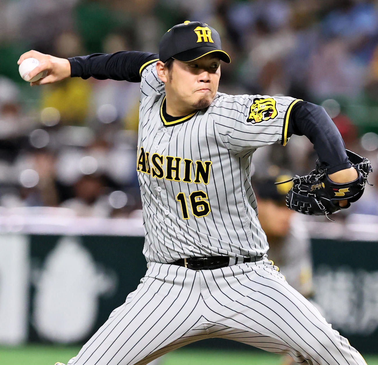 ソフトバンク対阪神　ソフトバンク戦に先発する西勇（撮影・加藤哉）