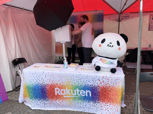 LGBTQ＋フォトスポット（楽天野球団提供）