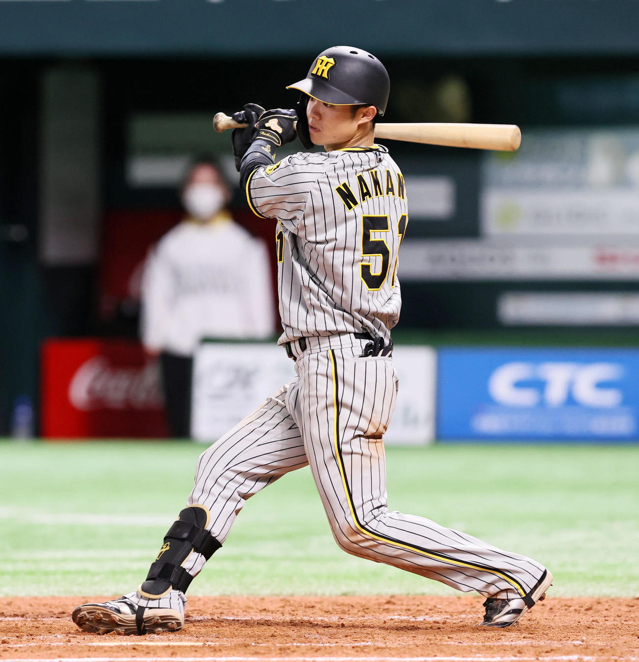 阪神中野拓夢（2022年6月8日撮影）