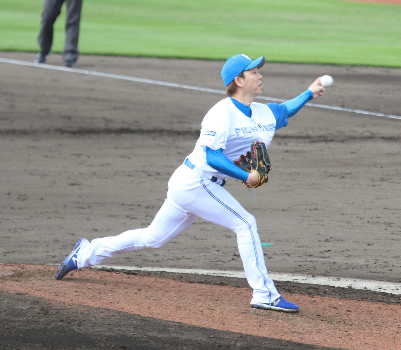 日本ハム対DeNA 7回に登板した日本ハム宮西（撮影・木下大輔）