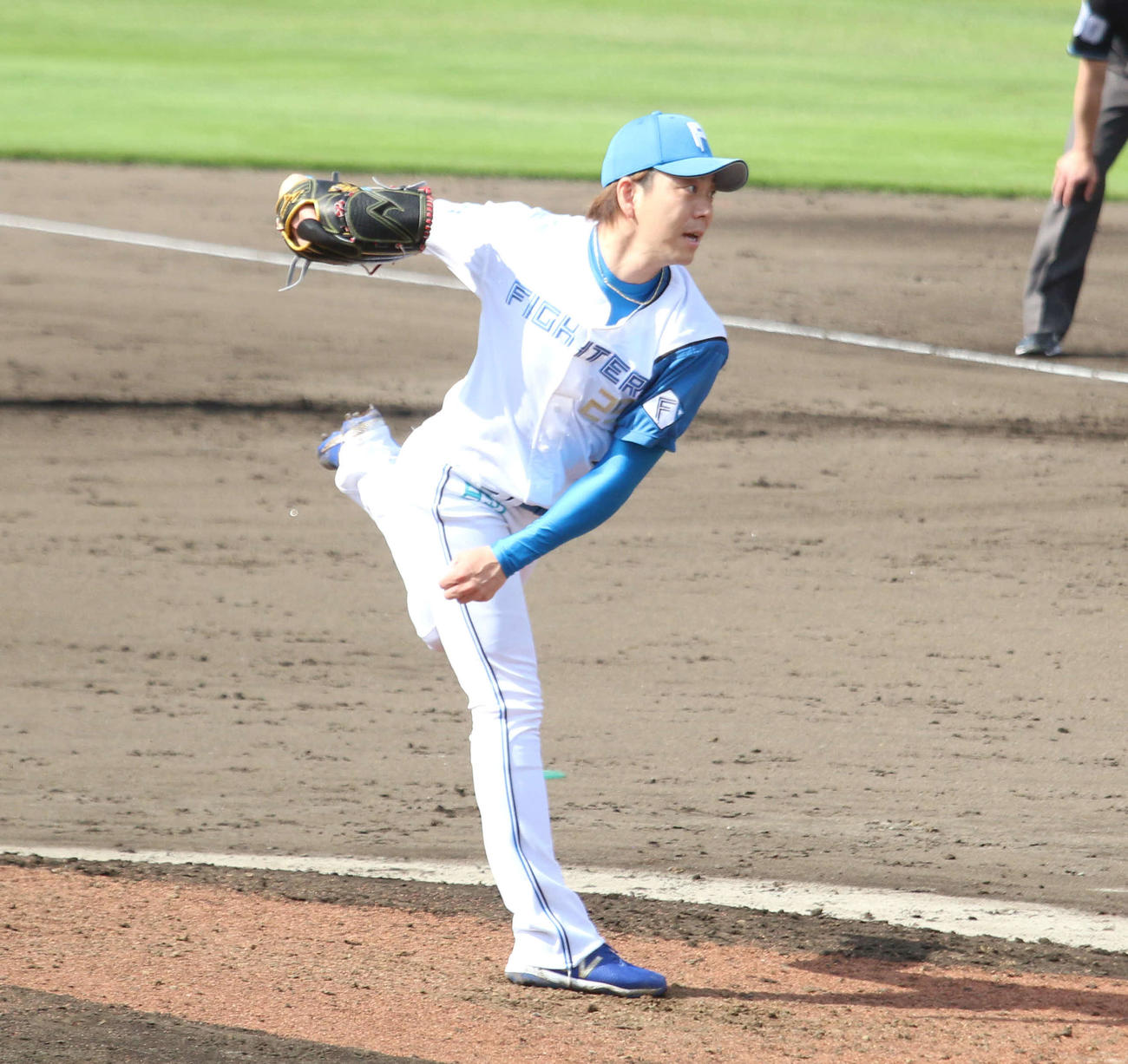 日本ハム対DeNA 7回に登板した日本ハム宮西（撮影・木下大輔）