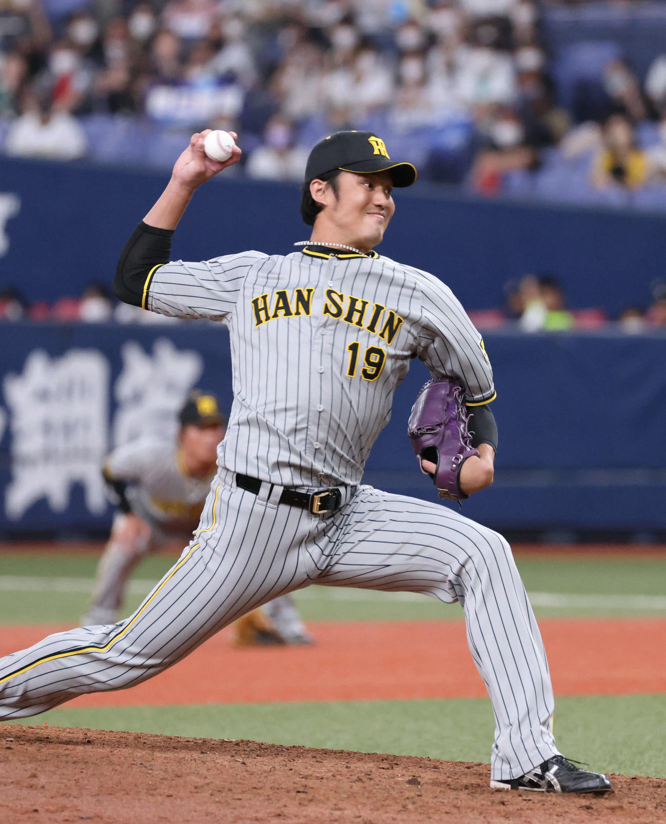 オリックス対阪神　9回裏オリックス、阪神4番手の藤浪（撮影・加藤孝規）